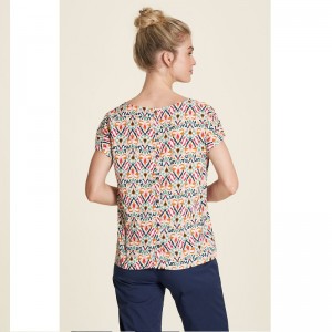 BLOUSE AMPLE FANTAISIE ECOVERO IKAT - TRANQUILLO - LE MOUTON A 3 PATTES - 1 2