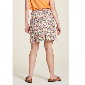 JUPE COURTE ECOVERO LEGERE IMPRIME IKAT - TRANQUILLO - LE MOUTON A 3 PATTES - 1 2