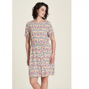 ROBE FANTAISIE EN ECOVISCOSE IKAT - TRANQUILLO - LE MOUTON A 3 PATTES - 1