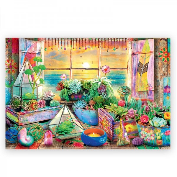 PUZZLE BOIS BEACH HOUSE 500P - ABI GAMES