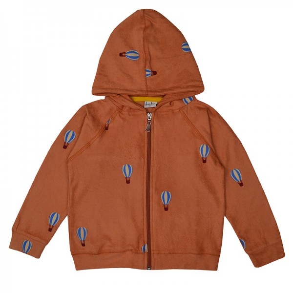 VESTE A CAPUCHE EN EPONGE TERRACOTTA...