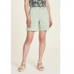 SHORT EN DENIM COTON BIO VERT PASTEL - TRANQUILLO - LE MOUTON A 3 PATTES - 1