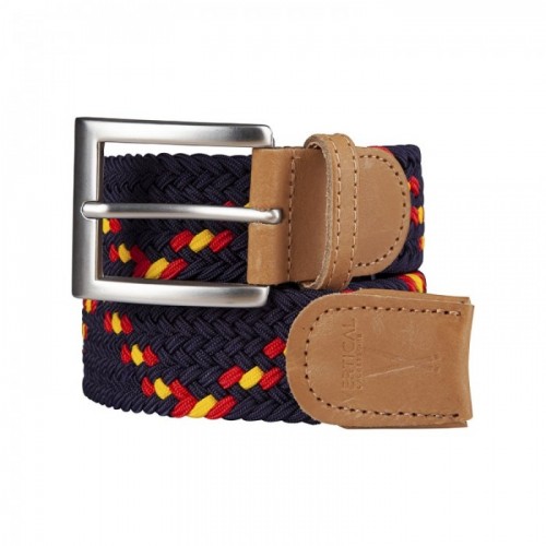 CEINTURE TRESSEE BLEU ORANGE JAUNE - VERTICAL L ACCESSOIRE - LE MOUTON A 3 PATTES