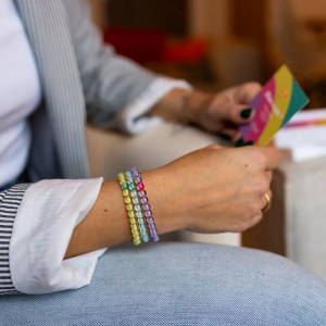 BRACELET MAKE A WISH BLEU CIEL VERT - LES MOTS DOUX - LE MOUTON A 3 PATTES - 1 2