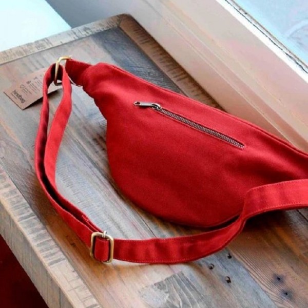 SAC BANANE SASHA COTON BIO TERRACOTTA- HINDBAG - LE MOUTON A 3 PATTES - 2