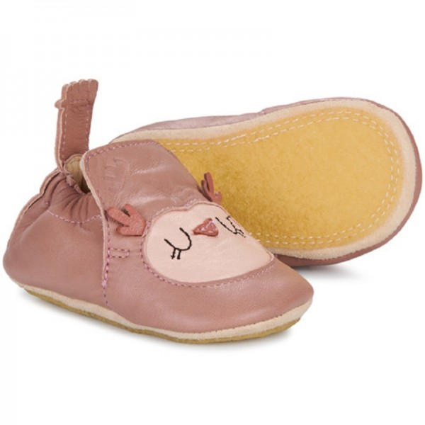 CHAUSSONS BLUBLU HIBOU ROSE - EASY PEASY