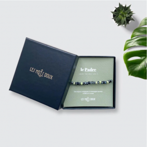 BRACELET HOMME CODE MORSE PADRE - LES MOTS DOUX - LE MOUTON A 3 PATTES - 1 2