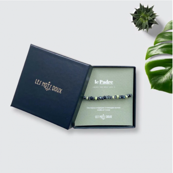 BRACELET HOMME CODE MORSE PADRE - LES MOTS DOUX - LE MOUTON A 3 PATTES - 2